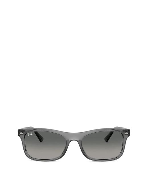 Ray-Ban Gray Square-Frame Sunglasses
