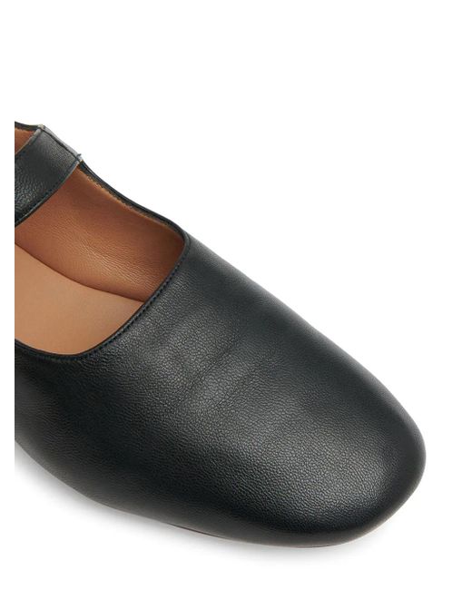 Mansur Gavriel Black Glove Mary Jane Ballerina Shoes