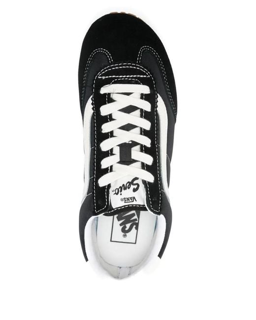 Vans Black Baskets Lowpro À Détails Rayés