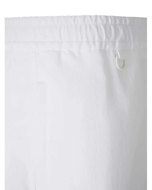 Laminar White Elasticated-Waist Trousers for men