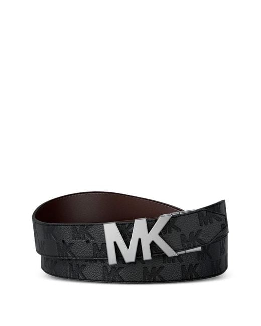 Michael Kors Black Logo Buckle Belt for men