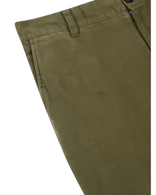 MAN ON THE BOON. Green Pocket Buttoned Trousers for men