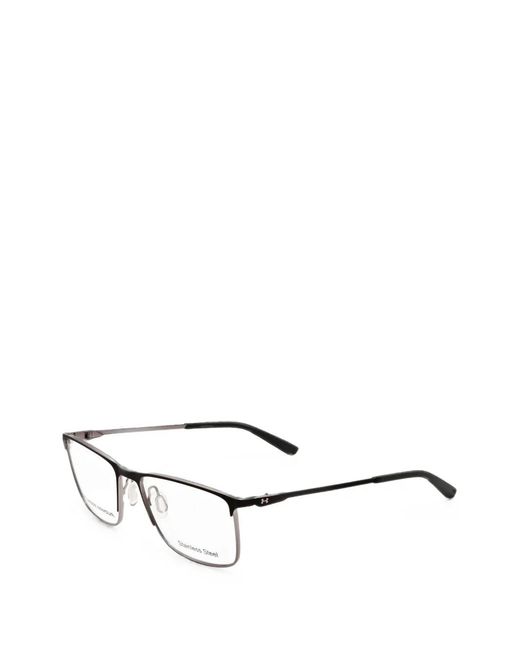 Under Armour White Rectangle-Frame Glasses for men