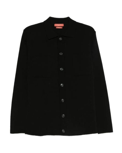 Daniele Fiesoli Black Cardigan À Poches Boutonnées for men