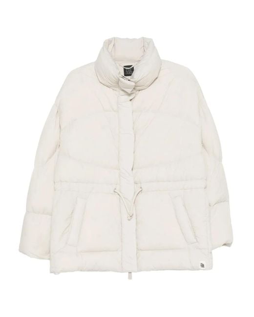 Bacon White Welt-Pocket Padded Jacket