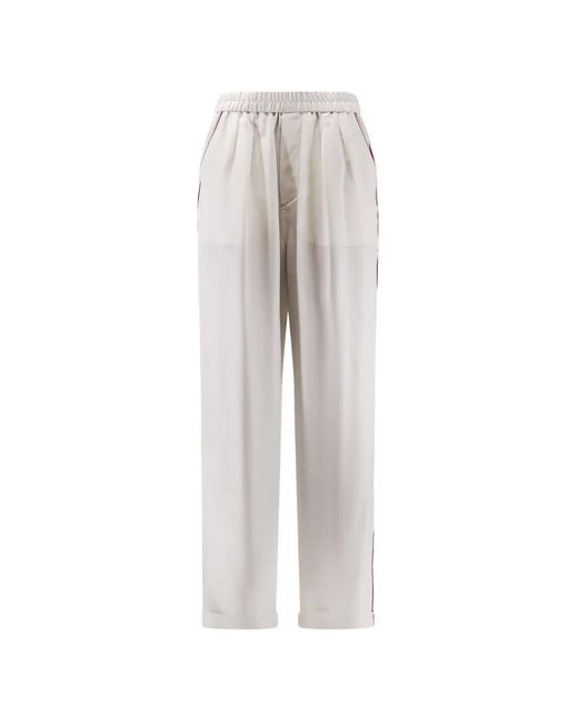 Tom Ford Gray Pantalon En Soie