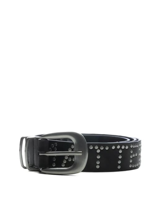 JUNGLES Black Kindness Matters Stud-Embellished Belt for men