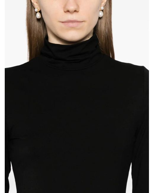 Reformation Black Cordelia Bodysuit