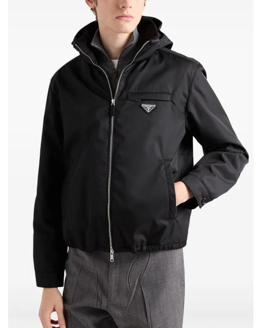 Prada Black Re-Nylon Blouson Jacket for men