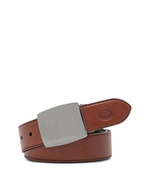 The Bridge Brown Reversible Leather Belt for men