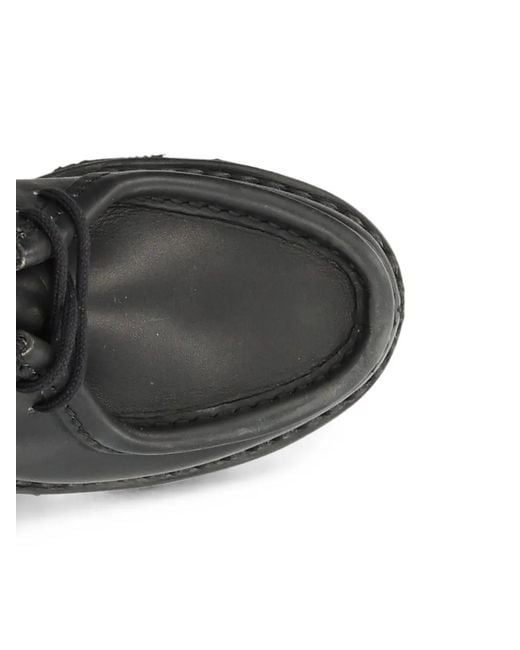 Paraboot Gray Michael Contrast-Stitch Derby Shoes