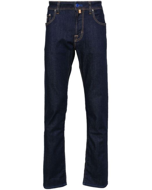 Jacob Cohen Tief sitzende Slim-Fit-Jeans in Blue für Herren
