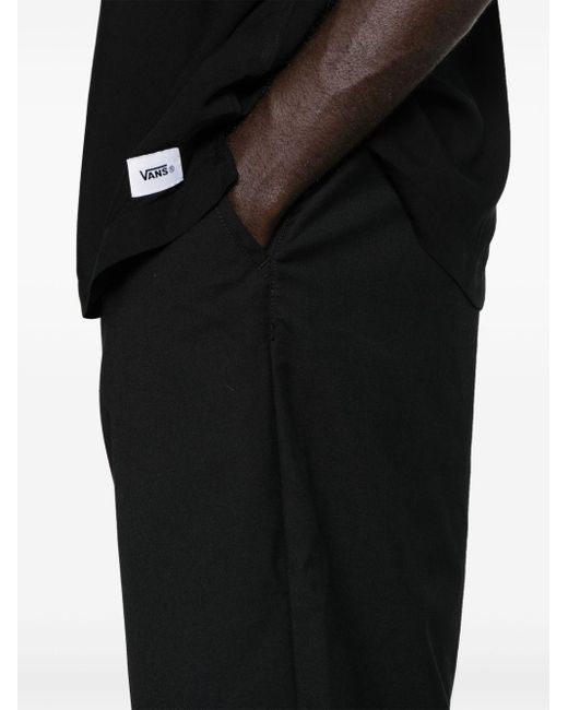 Vans Black Mid-rise Tapered Trousers for men