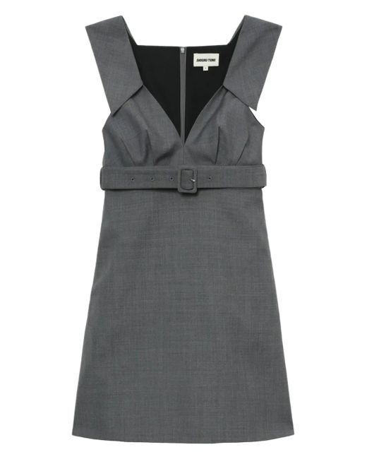 ShuShu/Tong ベルテッド ミニドレス Gray