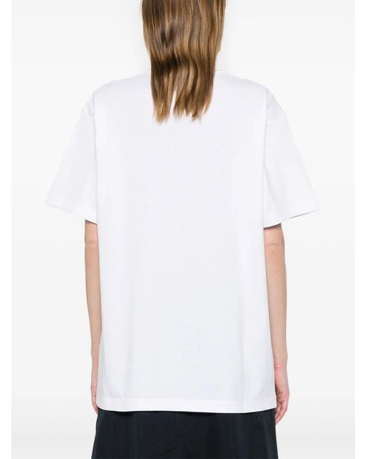 Gucci White Logo Cotton T-shirt