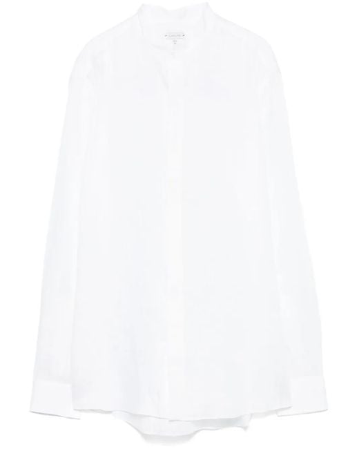 Caruso White Linen Shirt for men