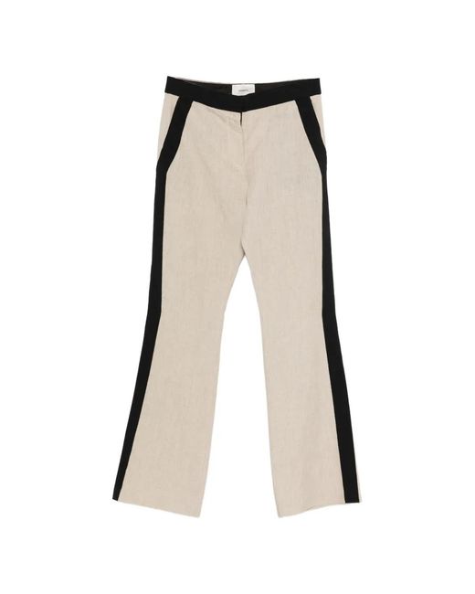 Coperni Natural Contrasting-Trim Trousers