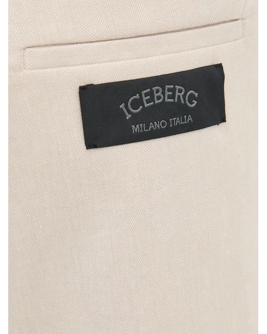 Iceberg Natural Elasticated-Waist Shorts for men