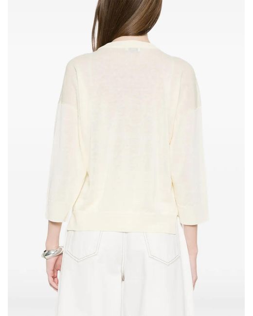 Peserico Natural Round-Neck Top