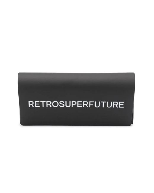 Retrosuperfuture Black Square-Frame Sunglasses for men