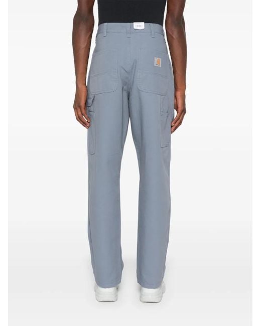 Carhartt Blue Single Knee Straight-Leg Trousers for men