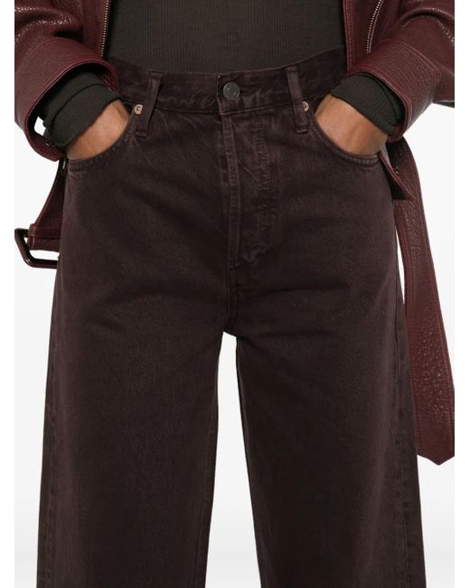 Agolde Jeans Met Knoopsluiting in het Gray