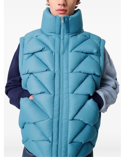 Axel Arigato Blue Quilted Gilet for men