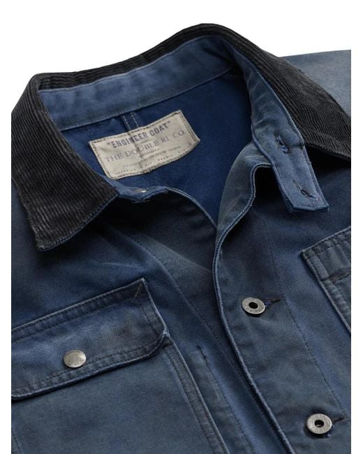 RRL Blue Corduroy-Collar Jacket for men