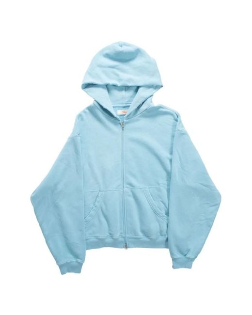 CHERRY LA Blue Crew-Neck Hoodie for men