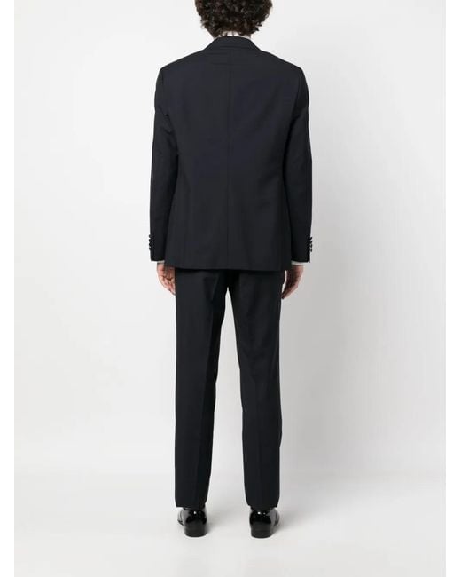 Canali Blue Single-Breasted Two-Piece Suit for men