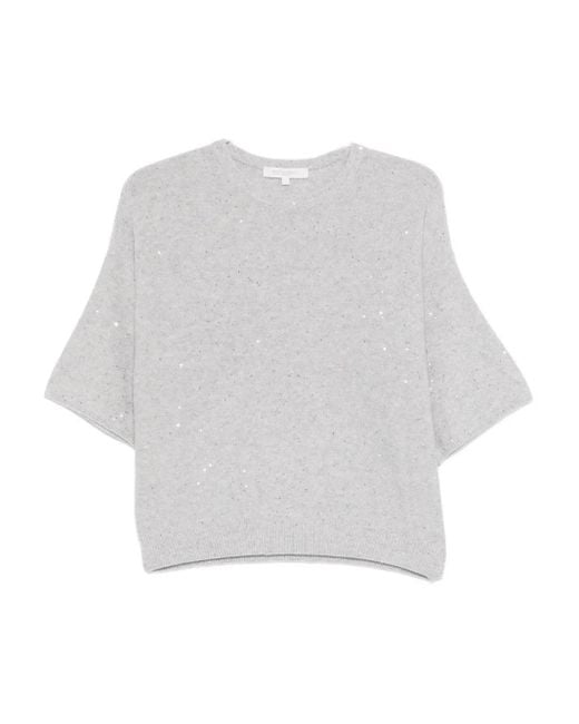 Lucilla sequin sweater Antonelli de color White