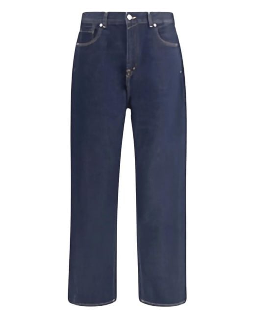 7 For All Mankind Jeans Met Gedraaide Wijde Pijpen in het Blue voor heren