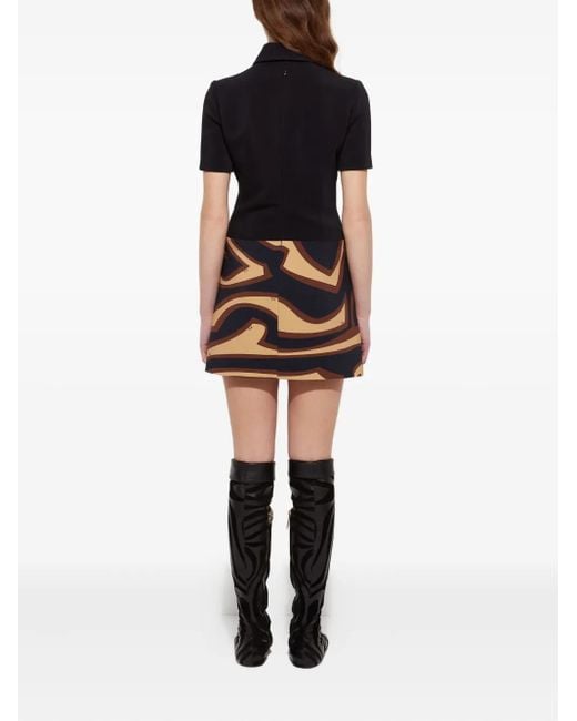 Emilio Pucci Labirinto Print Short Dress Black