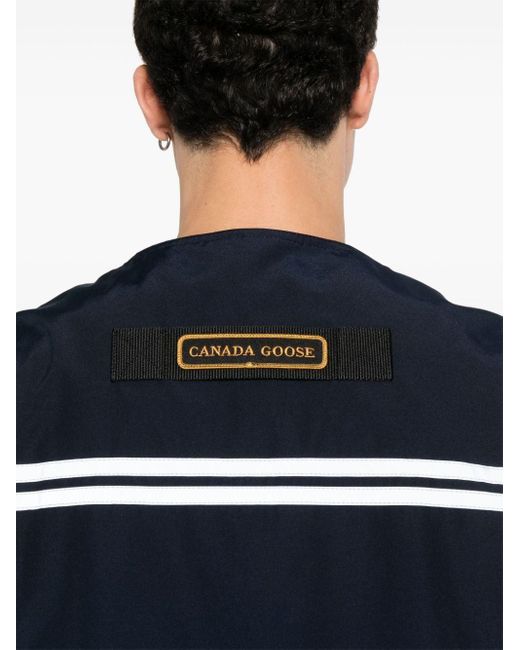 Canada Goose Blue Canmore Logo-patch Gilet for men