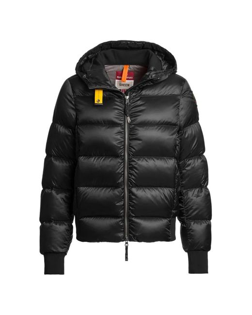 Parajumpers Black Mariah Quilted Hooded Jacket