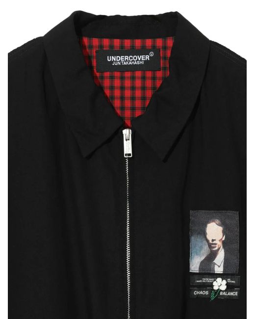 Undercover Black Printed Shirt Jacket for men