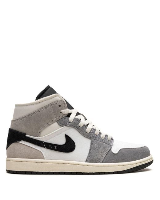 Nike White Air 1 Mid Se Craft "cement Grey" Sneakers for men