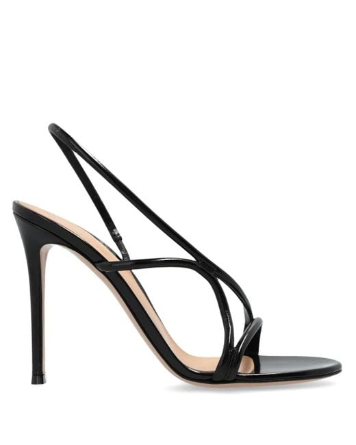 Sandales En Cuir 115 Mm Gianvito Rossi en coloris Metallic