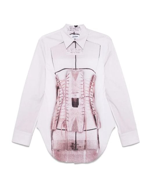 Jean Paul Gaultier トロンプルイユ シャツ Pink
