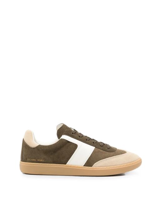 MICHAEL Michael Kors Green Jovie Panelled Lace-Up Sneakers
