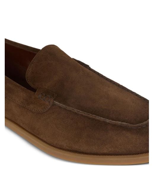 Etro Brown Printed Slip-On Loafers for men