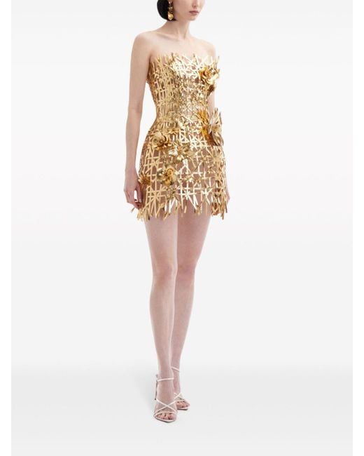 ATTISESSION エンブロイダリーミニドレス ATTISESSION エンブロイ