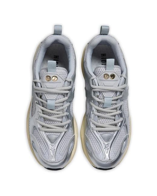 HIDE & JACK White Running 1000 Panelled Sneakers