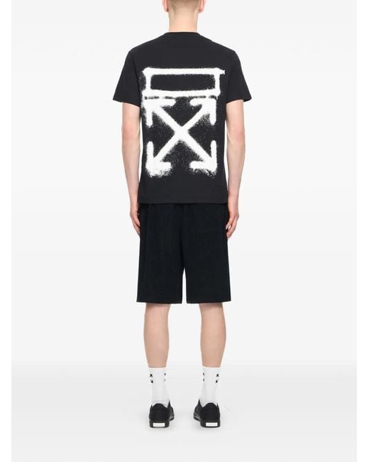 Off-White c/o Virgil Abloh Black Printed T-Shirt for men