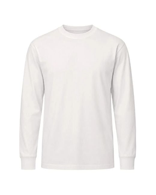 Handvaerk White Long-Sleeve Crew-Neck T-Shirt for men