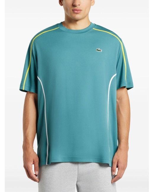 Lacoste Blue Logo-Patch T-Shirt for men