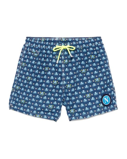 Mc2 Saint Barth X Ssc Napoli Lighting Micro Fantasy Zwembroek in het Blue voor heren