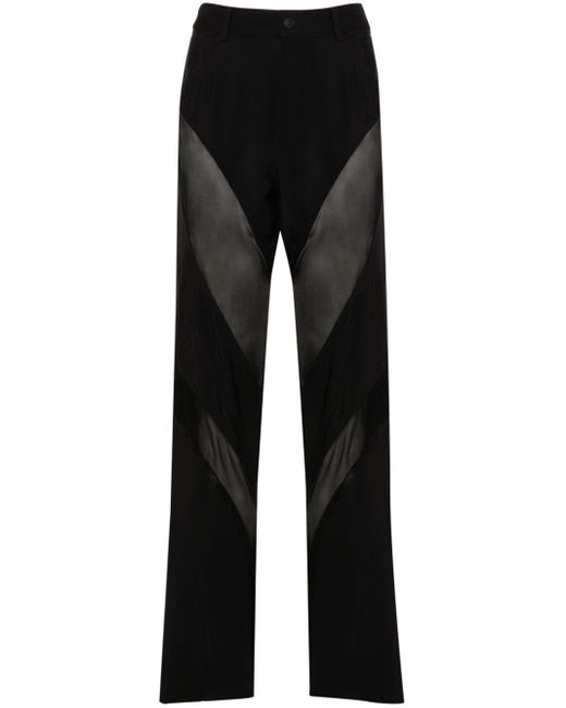 Pantalones con paneles Mugler de color Black