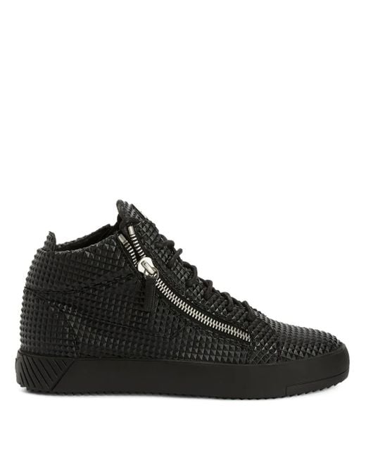 Sneakers Alte Frankie di Giuseppe Zanotti in Black da Uomo