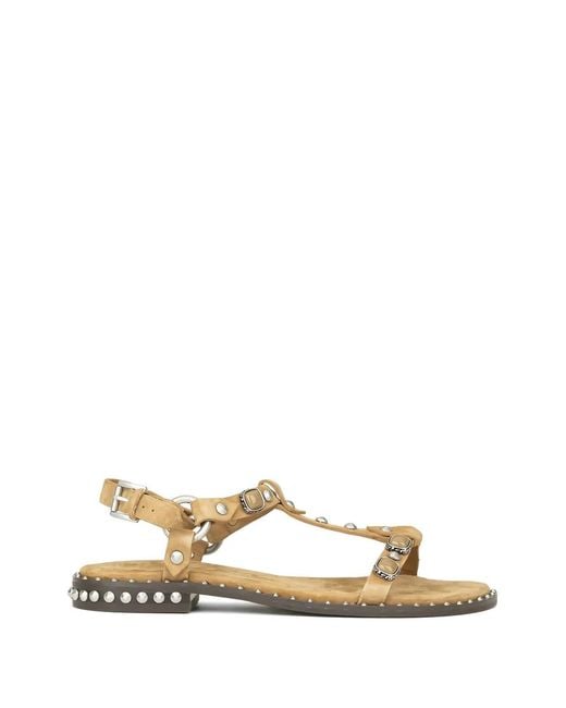 Ash Metallic Podium Studded Sandals